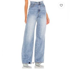 Weworewhat WHITE wide leg jeans